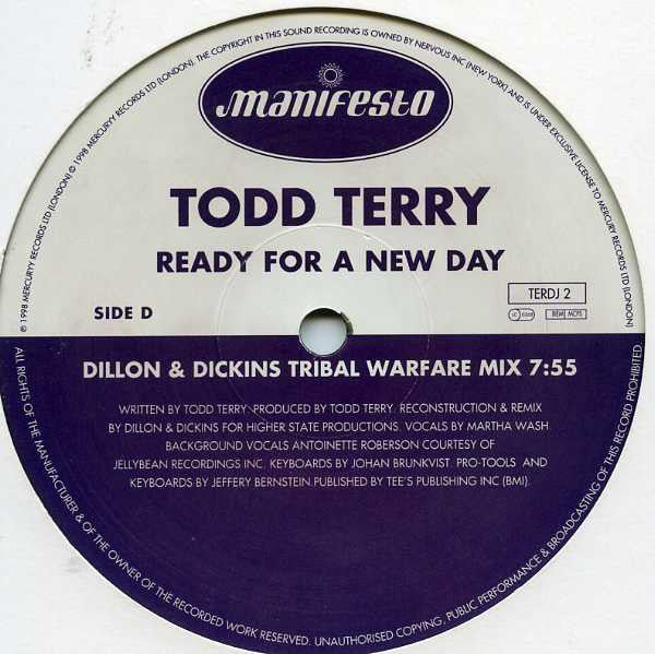 Todd Terry : Ready For A New Day (2x12", Promo)