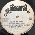 Shirley McLean / Mega Banton & Ricky General / Yellowman, Norma Row : Peace We Want / Flowers (12")