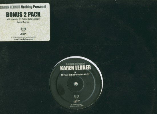 Karen Lehner : Nothing Personal (2x12")
