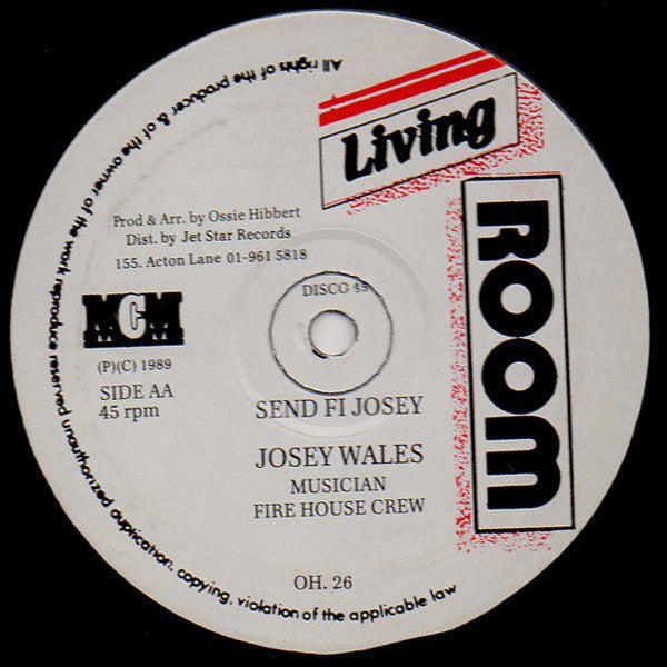 Shabba Ranks / Josey Wales : Uno Fi Move / Send Fi Josey (12")