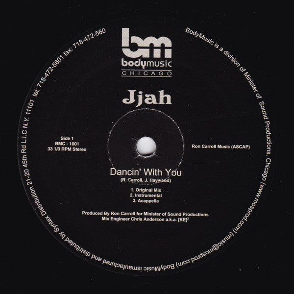 Jjah vs. Ron Carroll : Dancin' With You (12")