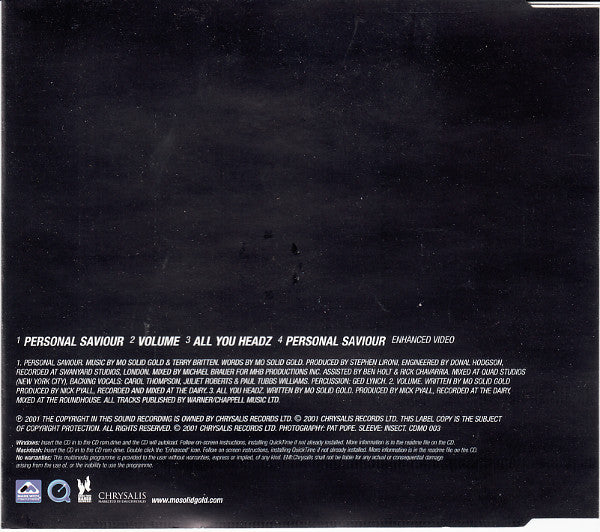 Mo Solid Gold : Personal Saviour (CD, Single, Enh)