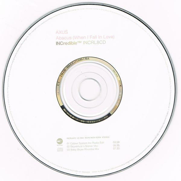 A:xus / Abacus : When I Fall In Love (CD, Single)