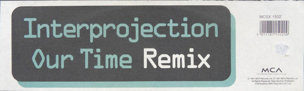 Inter Projection : Our Time (Remix) (12", Maxi)
