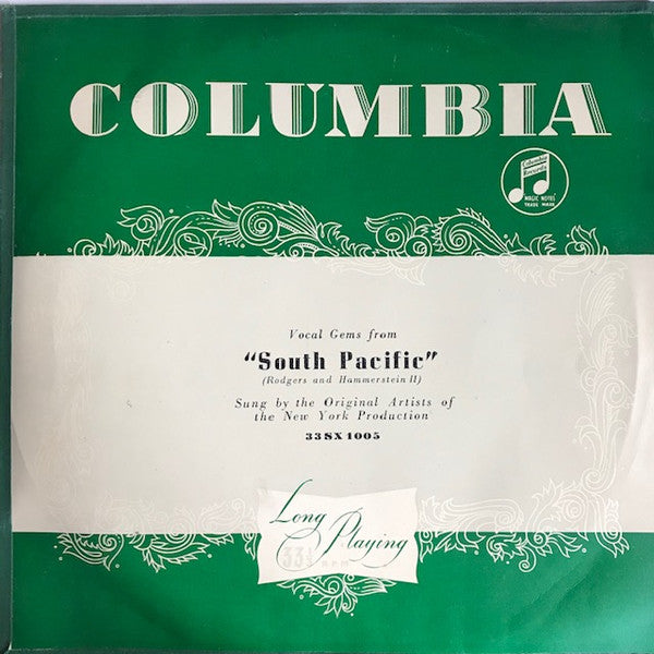 "South Pacific" Original Broadway Cast : Vocal Gems From "South Pacific" (LP, Mono)