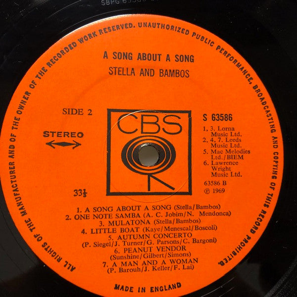 Stella And Bambos : A Song About A Song (LP)