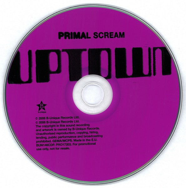 Primal Scream : Uptown (CD, Single, Promo)