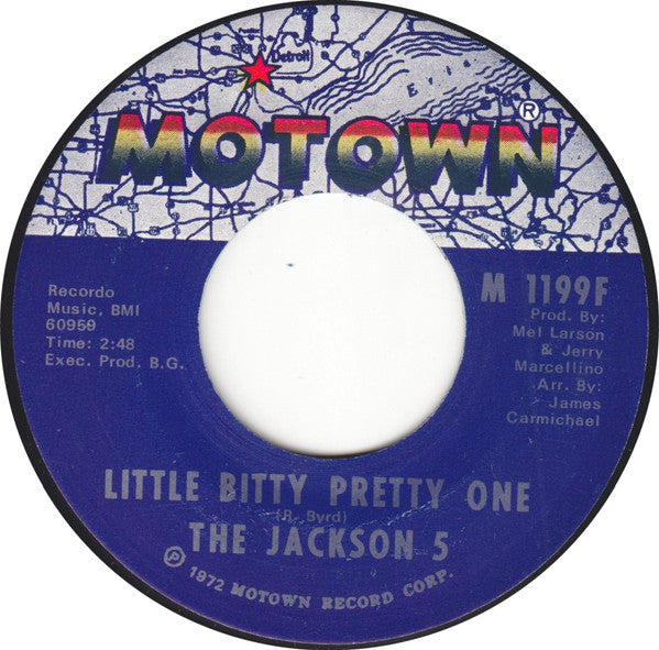 The Jackson 5 : Little Bitty Pretty One (7", Mono, ARP)