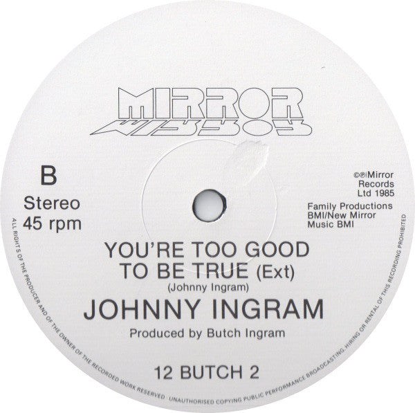 John Ingram : Can I Take You Home Tonight? (12", Single)