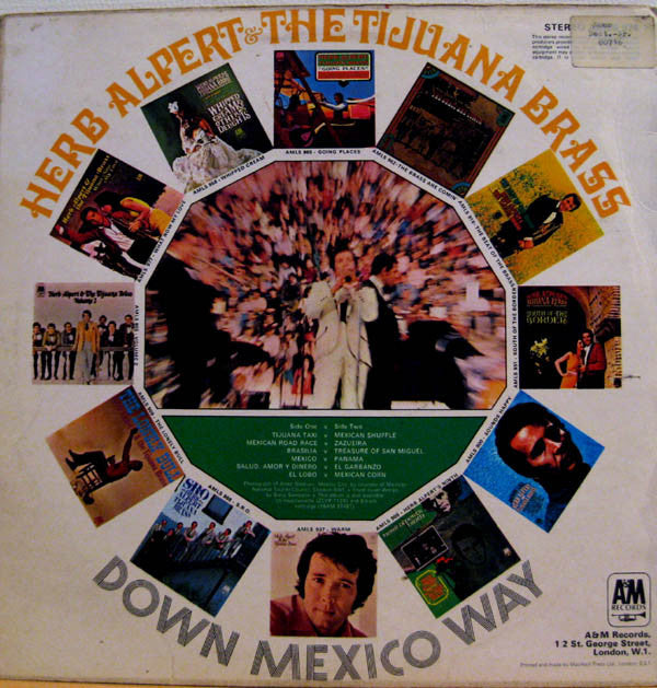 Herb Alpert & The Tijuana Brass : Down Mexico Way (LP, Album, Comp)
