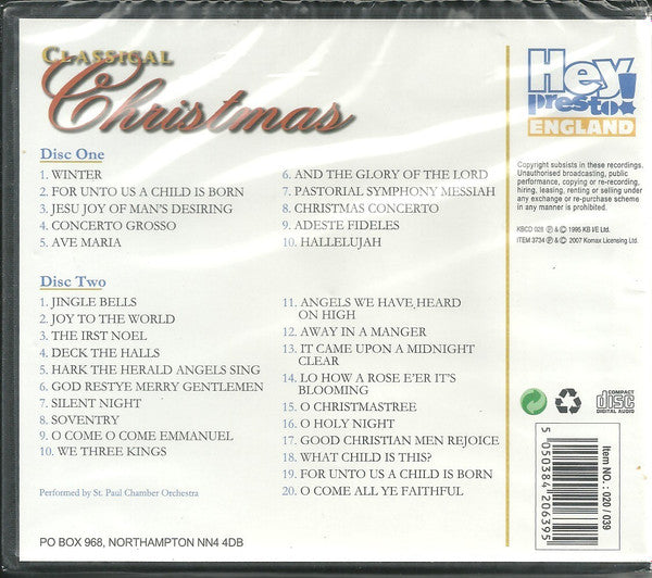 The Saint Paul Chamber Orchestra : Classical Christmas (2xCD)