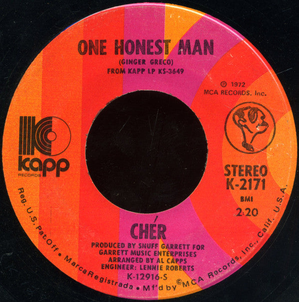 Cher : Living In A House Divided  (7", Single)
