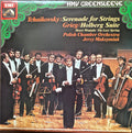 Pyotr Ilyich Tchaikovsky, Edvard Grieg - Polish Chamber Orchestra, Jerzy Maksymiuk :  Serenade For Strings / Holberg Suite / Two Elegiac Melodies (LP)