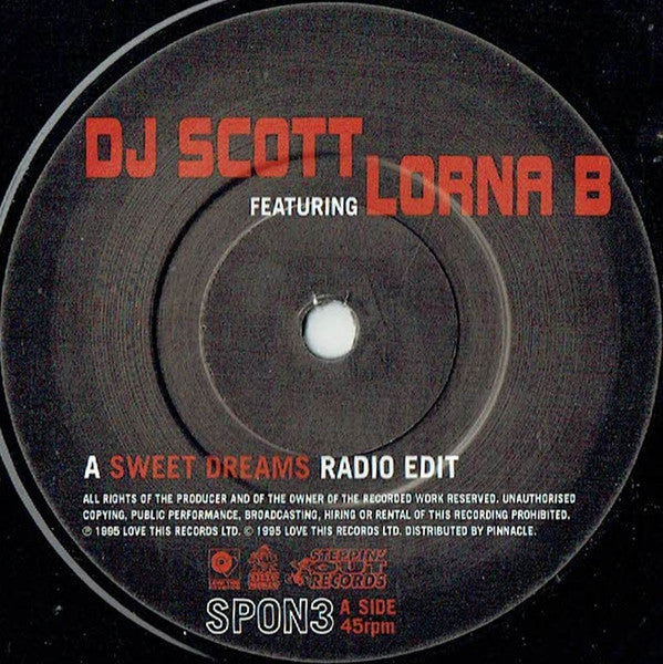DJ Scott Featuring Lorna B. : Sweet Dreams (7", Single)
