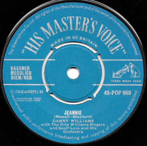Danny Williams : Jeannie / It Might As Well Be Spring (7", Single)