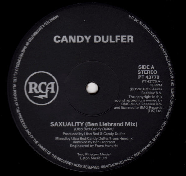 Candy Dulfer : Saxuality (12", Single)