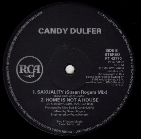 Candy Dulfer : Saxuality (12", Single)
