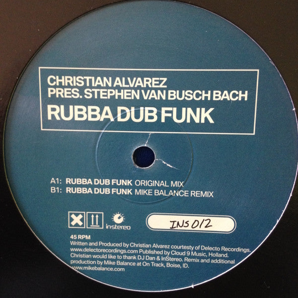 Christian Alvarez : Rubba Dub Funk (12")