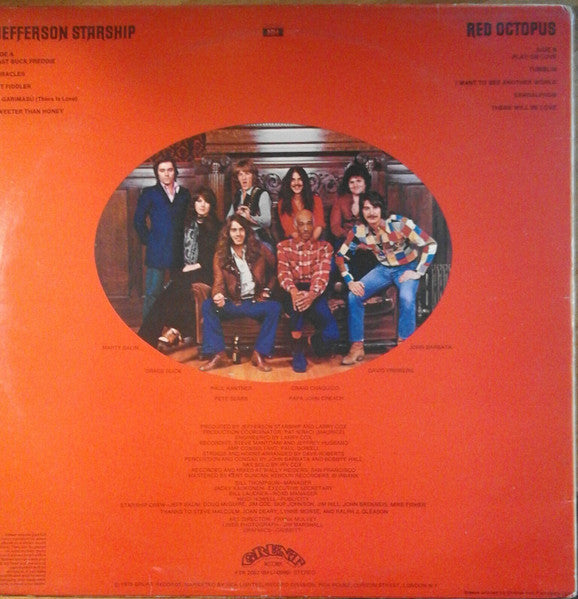 Jefferson Starship : Red Octopus (LP, Album)