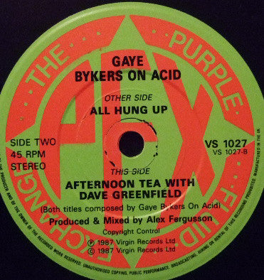 Gaye Bykers On Acid : All Hung Up (7", Single)