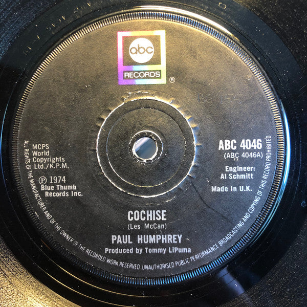 Paul Humphrey : Cochise (7", sol)