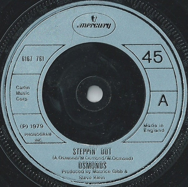 The Osmonds : Steppin' Out (7")