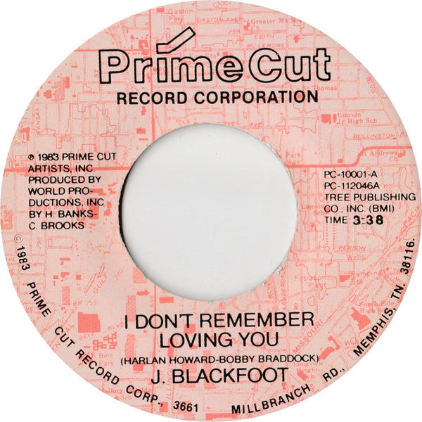 J. Blackfoot : I Don't Remember Loving You (7", Single)