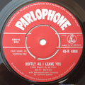 Matt Monro : Softly As I Leave You (7", Single)