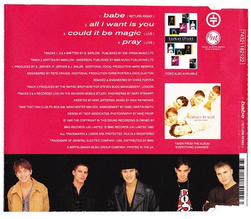 Take That : Babe (CD, Maxi, Ltd)