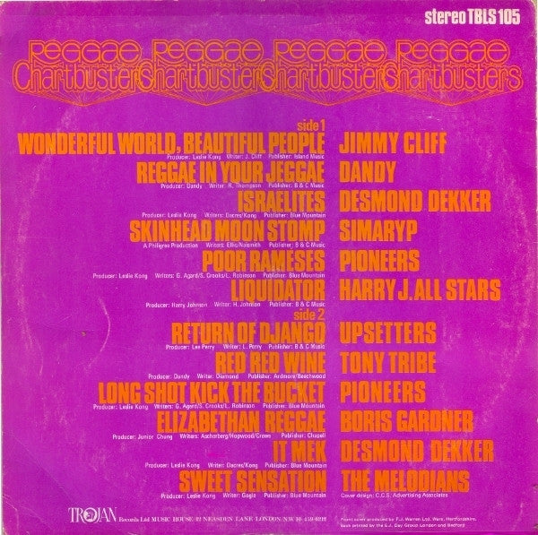 Various : Reggae Chartbusters (LP, Comp)