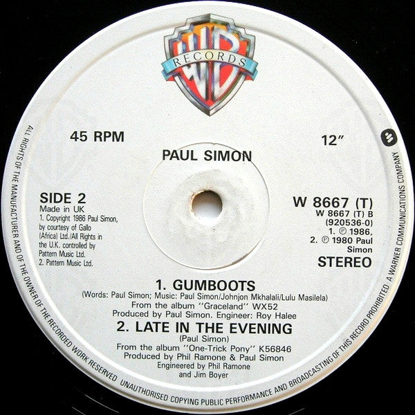 Paul Simon : You Can Call Me Al (12")