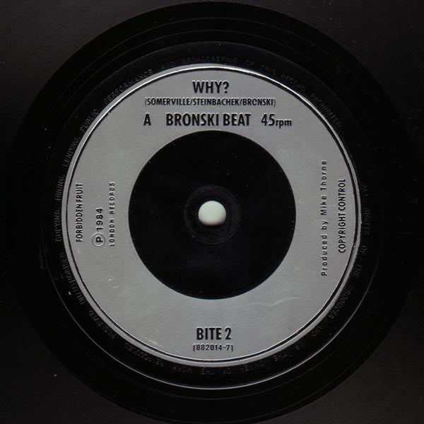 Bronski Beat : Why? (7", Single, Inj)