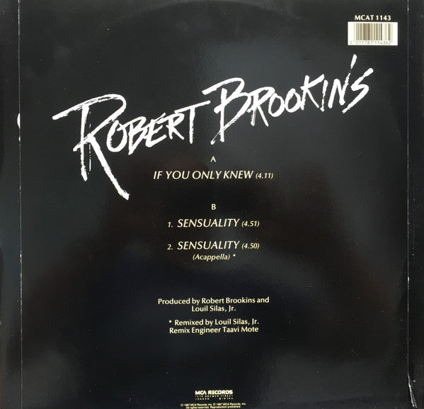 Robert Brookins : If You Only Knew (12")