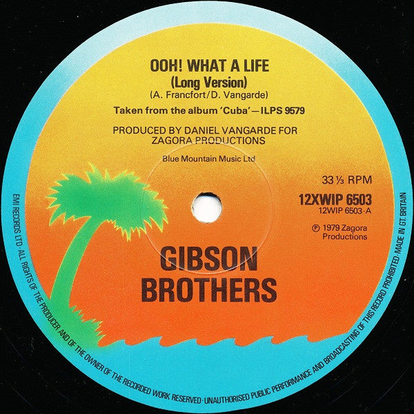 Gibson Brothers : Ooh! What A Life... (12", Single, Pic)