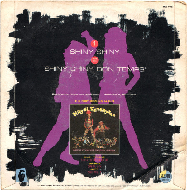 Haysi Fantayzee : Shiny Shiny (7", Single)