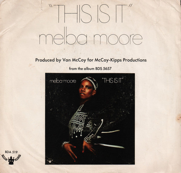 Melba Moore : This Is It (7", Single, Styrene, Pit)