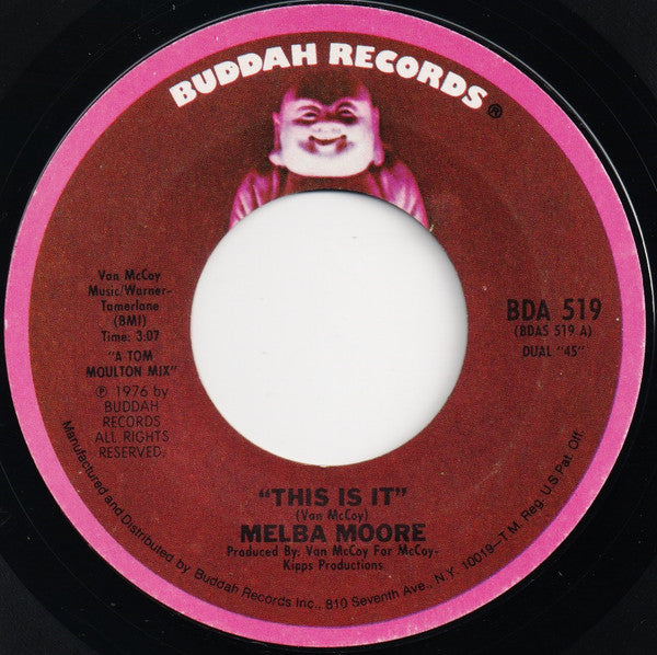 Melba Moore : This Is It (7", Single, Styrene, Pit)