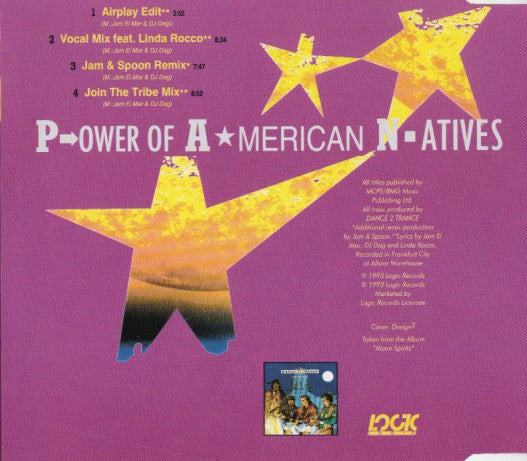 Dance 2 Trance : P.ower Of A.merican N.atives (CD, Single)