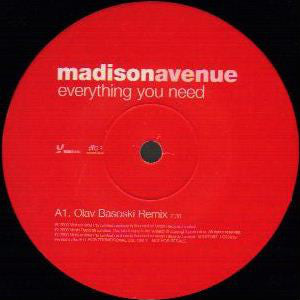Madison Avenue : Everything You Need (2x12", Promo)