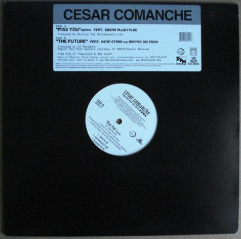 Cesar Comanche : Miss You (Remix) / The Future (12")