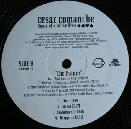 Cesar Comanche : Miss You (Remix) / The Future (12")