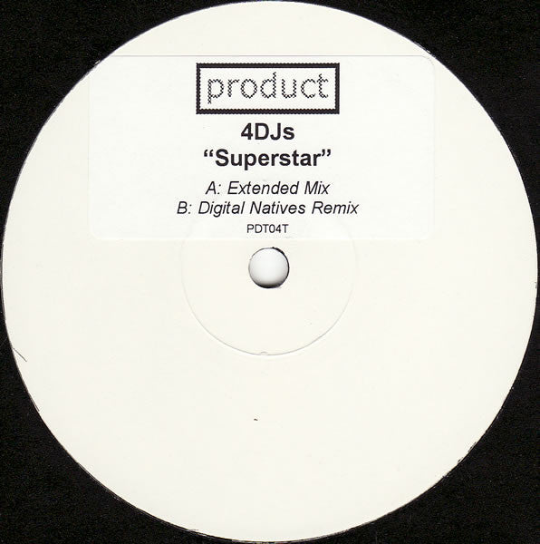4DJS : Superstar (12", W/Lbl, Sti)