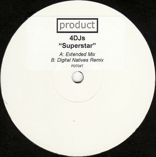 4DJS : Superstar (12", W/Lbl, Sti)