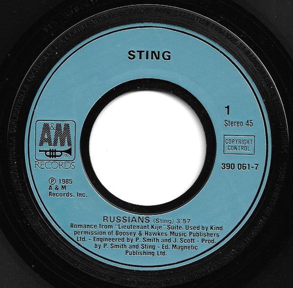 Sting : Russians (7", Single, Pai)