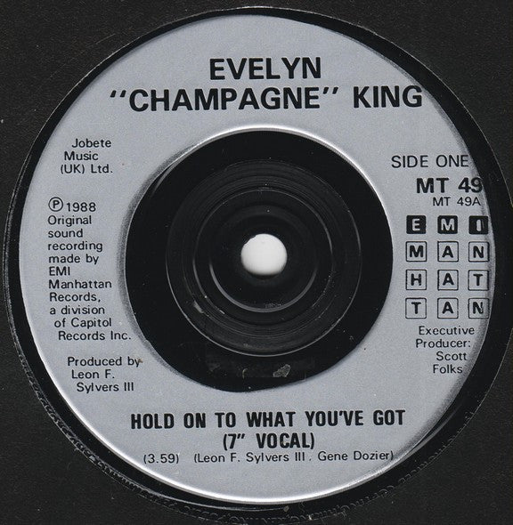 Evelyn King : Hold On To What You've Got (7", Single)