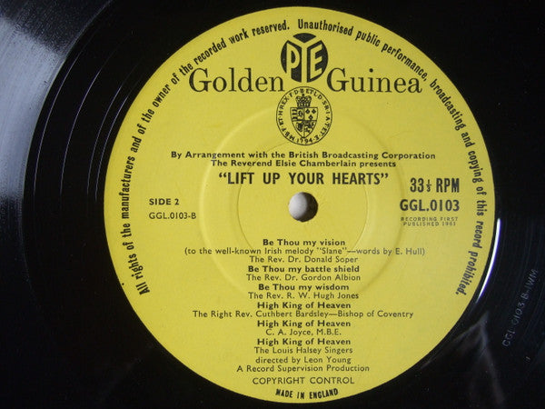 The Rev. Elsie Chamberlain, The Louis Halsey Singers : Lift Up Your Hearts (LP, Album)