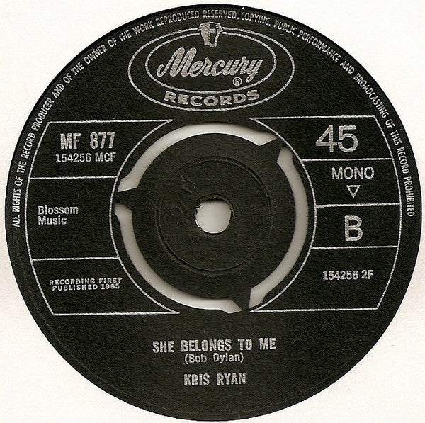 Kris Ryan : Tell Me How (7")