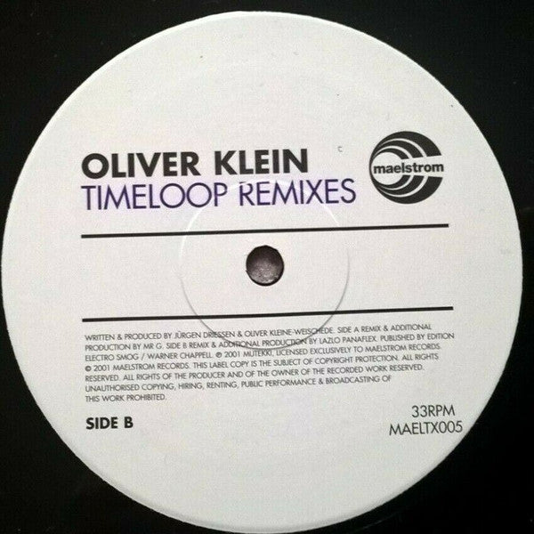 Oliver Klein : Timeloop (Remixes) (12")