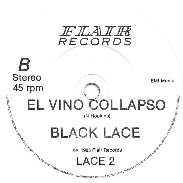 Black Lace : I Speaka Da Lingo / El Vino Collapso (7", Single)