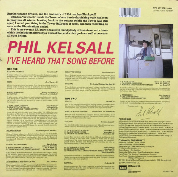 Phil Kelsall : I've Heard That Song Before (LP)